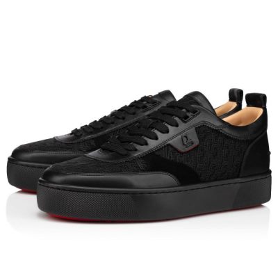 Zapatillas Happyrui Christian Louboutin Hombre - Negros - 1215071H734